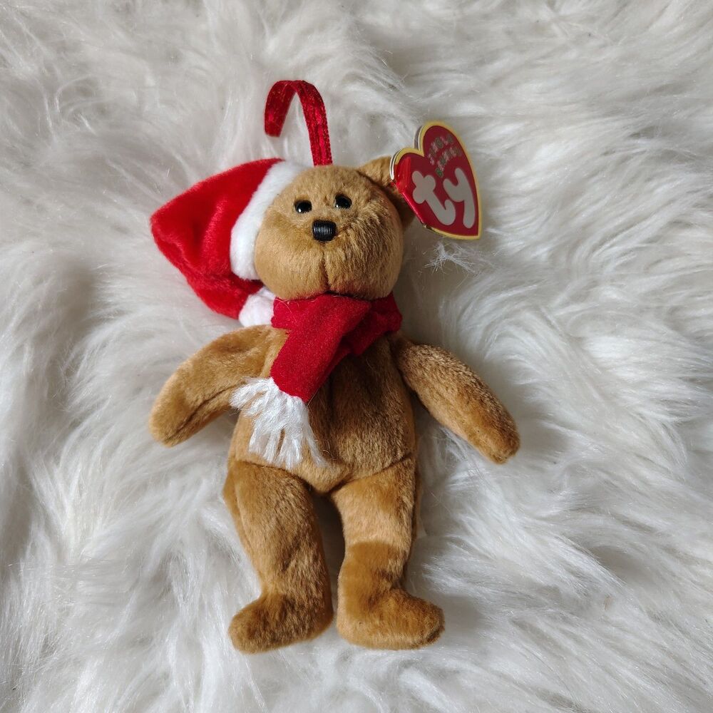 VTG Ty Jingle Beanies - 1997 Holiday Teddy Bear Ornament - NEW